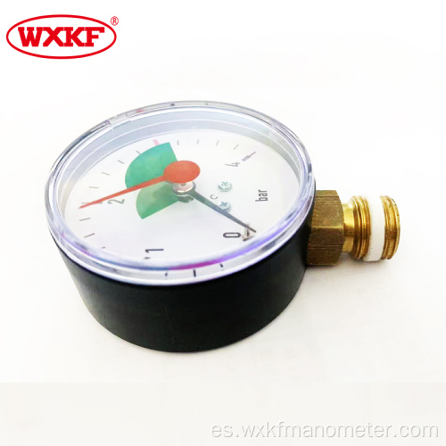 60 mm SS316 Menómetro de manómetro de presión de contacto eléctrico con seguridad